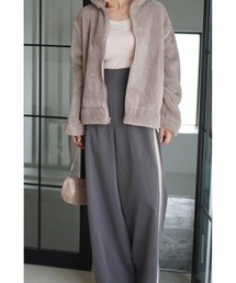 SNIDEL | バックリボンレースアップラインパンツ(その他パンツ)