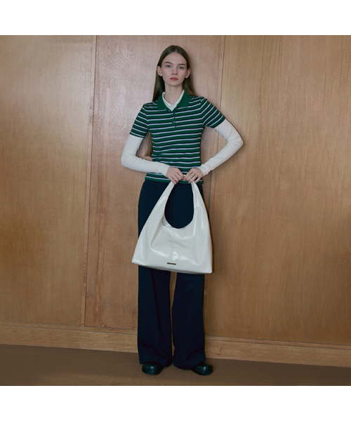 LAP(ラップ)の「SLOUCH HOBO BAG AR7AB227(ショルダーバッグ・レディース・ブラック/アイボリー・FREE)」の11枚目の写真