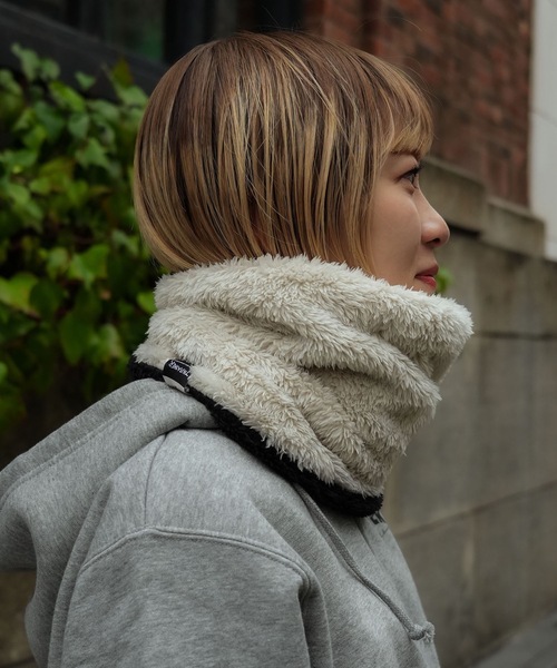 THRASHER（スラッシャー）の「BOA FLEECE REVERSIBLE NECK WARMER/THRASHER スラッシャー ネックウォーマー リバーシブル ボアフリース ロゴ刺繍ストリート スケーター（ネックウォーマー/スヌード・メンズ・グレー/ブラック×ホワイト/ベージュ×ブラック・FREE）」の21枚目の写真