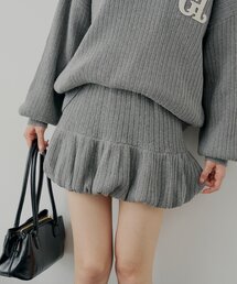 Chico（チコ）の「【セットアップ対応】ニットバルーンミニスカート（スカート・レディース）」