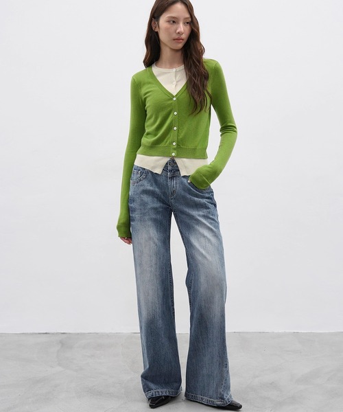 EIGHTHMONTH（エイスマンス）の「ヴィンテージライクストレートデニム EM25a113【EIGHTHMONTH】（デニムパンツ・レディース・ブルー・S/M/L）」の11枚目の写真