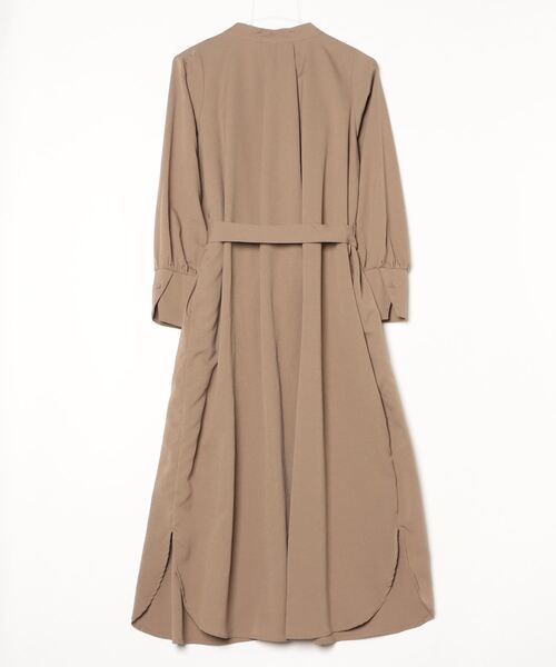 A.N.L（エーエヌエル　レーベル）の「A.N.L タックシャツコート（シャツワンピース・レディース・モカ・38）」の3枚目の写真