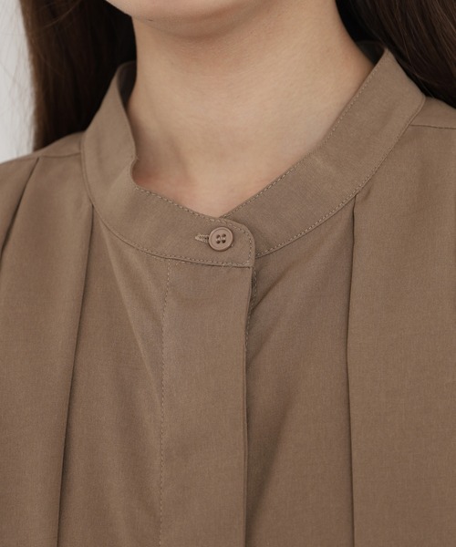 A.N.L（エーエヌエル　レーベル）の「A.N.L タックシャツコート（シャツワンピース・レディース・モカ・38）」の20枚目の写真