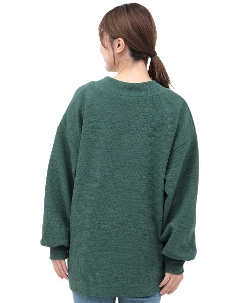 チチカカ(チチカカ)の「Vネックサイドスリットプルオーバー(Tシャツ/カットソー・レディース・カーキ/グリーン/ネイビー・FREE)」の11枚目の写真