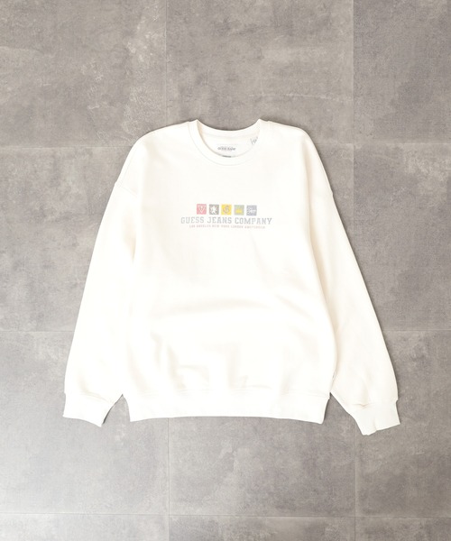 GUESS JEANS（ゲスジーンズ）の「GUESS JEANS フロントプリントスウェットシャツ（スウェット・メンズ・ブラック/ネイビー/アイボリー・M/L/S/XL）」の4枚目の写真