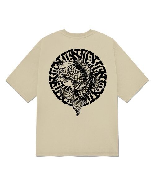 KAN6312(カン6312)の「KGTC0204 ミル 20番手 半袖Tシャツ ベージュ(Tシャツ/カットソー・メンズ・その他・LARGE/MEDIUM/SMALL/X-LARGE)」の1枚目の写真
