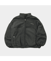 SOME PLACE（サムプレイス）の「ソフトロゴポイントベーシックフリースジップアップウォームフリースジャンパー[チャコール]（その他アウター・レディース）」