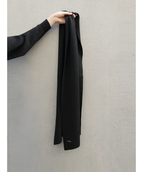Brown&Street(ブラウンアンドストリート)の「モイストタッチストール付きニット(ニット/セーター・レディース・ブラウン/オレンジ/ブラック・FREE)」の6枚目の写真