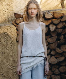 ANDNEEDS（アンドニーズ）の「Luna fringe knit dress (white)（ワンピース）」