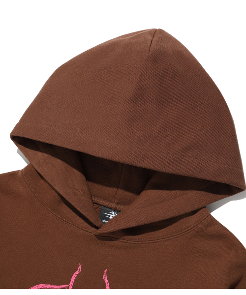 NICE GHOST CLUB(ナイスゴーストクラブ)の「DARK ANGELS HOODIE_BROWN(NG2FFUM406A)(パーカー・レディース・ブラウン・SMALL/MEDIUM/LARGE)」の3枚目の写真