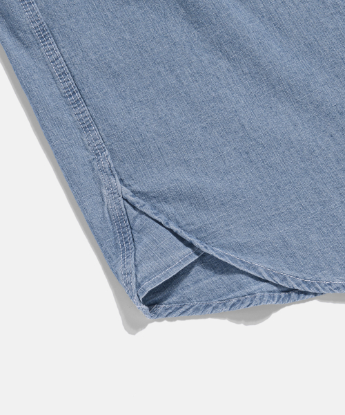 ESPIONAGE（エスピオナジ）の「Chambray Work Shirt Washed Blue（シャツ/ブラウス・レディース・その他・MEDIUM/X-LARGE/LARGE）」の9枚目の写真