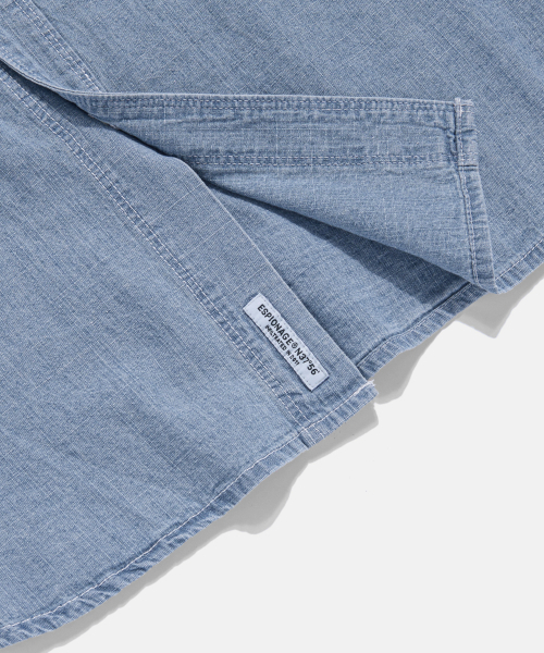 ESPIONAGE（エスピオナジ）の「Chambray Work Shirt Washed Blue（シャツ/ブラウス・レディース・その他・MEDIUM/X-LARGE/LARGE）」の10枚目の写真