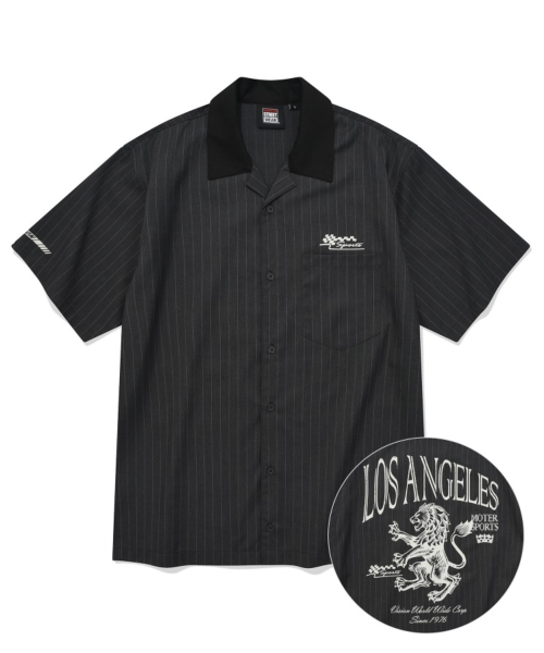 VISION STREET WEAR（ヴィジョンストリートウェア）の「VSW Stripe Open Collar Shirt Dark Gray（シャツ/ブラウス・レディース・その他・MEDIUM/X-LARGE/LARGE）」の5枚目の写真
