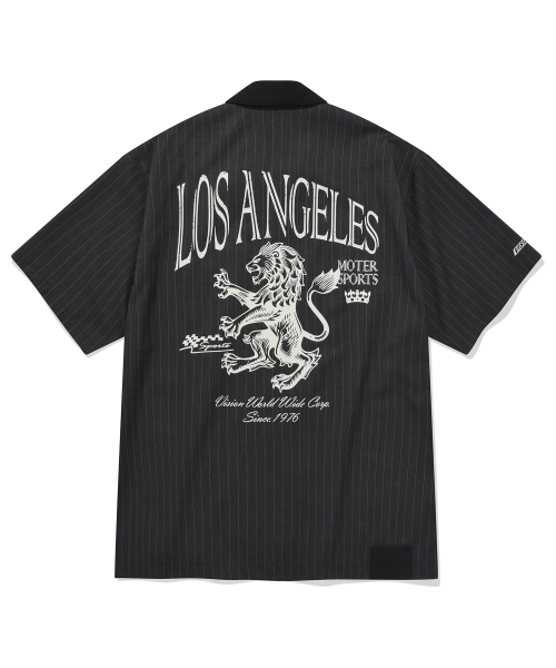 VISION STREET WEAR（ヴィジョンストリートウェア）の「VSW Stripe Open Collar Shirt Dark Gray（シャツ/ブラウス・レディース・その他・MEDIUM/X-LARGE/LARGE）」の6枚目の写真