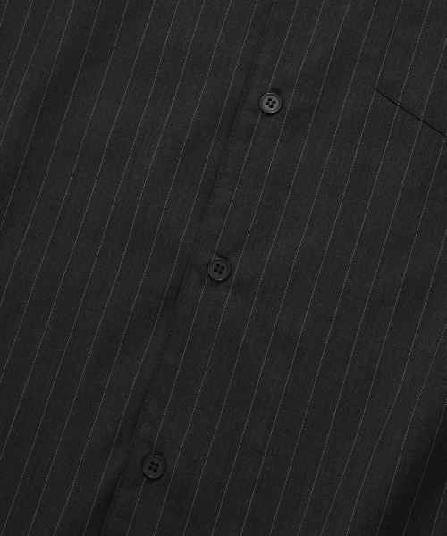 VISION STREET WEAR（ヴィジョンストリートウェア）の「VSW Stripe Open Collar Shirt Dark Gray（シャツ/ブラウス・レディース・その他・MEDIUM/X-LARGE/LARGE）」の12枚目の写真