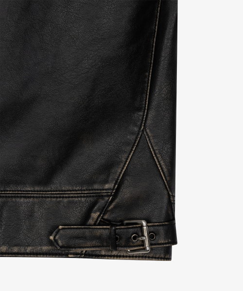 grove（グローブ）の「GROSS LEATHER JACKET（ライダースジャケット・レディース・ブラック・FREE）」の9枚目の写真