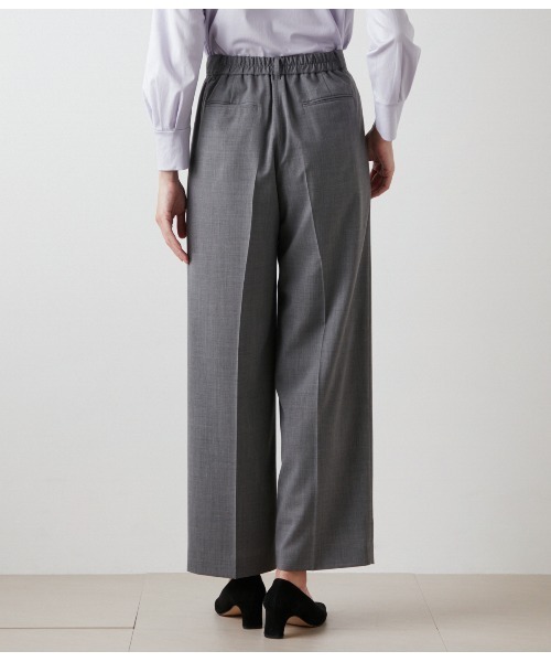 NEWYORKER(ニューヨーカー)の「TWトロピカル 2タックパンツ(その他パンツ・レディース・ネイビー・11号/9号)」の4枚目の写真