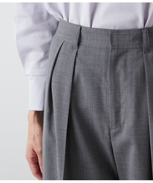 NEWYORKER(ニューヨーカー)の「TWトロピカル 2タックパンツ(その他パンツ・レディース・ネイビー・11号/9号)」の5枚目の写真