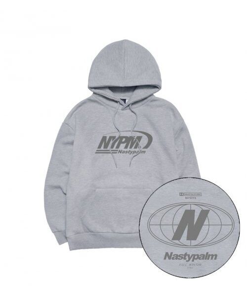 NP STUDIO（エヌピースタジオ）の「Nギャラクシーロゴフードパーカー メランジ（パーカー・レディース・その他・LARGE）」の2枚目の写真