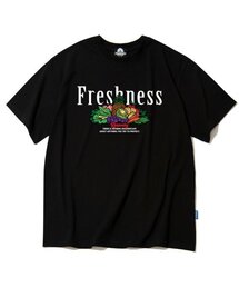 FRESHNESS FRUITS & VEGE GRAPHIC Tシャツ - ブラック
