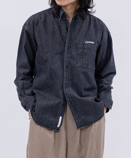 セール】【ag】〔GERRY/ジェリー〕6.5oz ワンポイントロゴ刺繍 ボタン