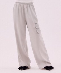 裾ストリングカーゴパンツ [SILVER]
