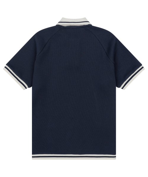SUNDAY FRUIT MARKET(サンデーフルーツマーケット)の「W) CHERRY WAFFLE COLLAR TEE NAVY(ポロシャツ・レディース・その他・SMALL/MEDIUM)」の2枚目の写真