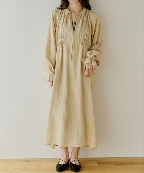 stripe onepiece/ストライプワンピース（ワンピース）｜OLUN（オルン