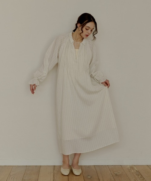stripe onepiece/ストライプワンピース（ワンピース）｜OLUN（オルン