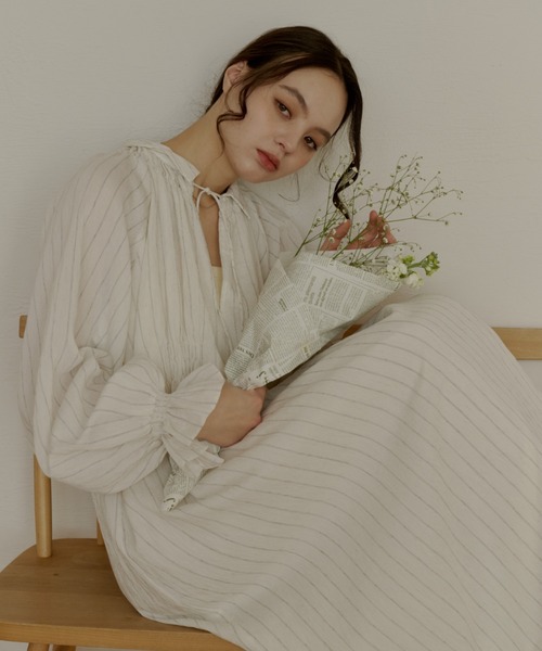 stripe onepiece/ストライプワンピース（ワンピース）｜OLUN（オルン