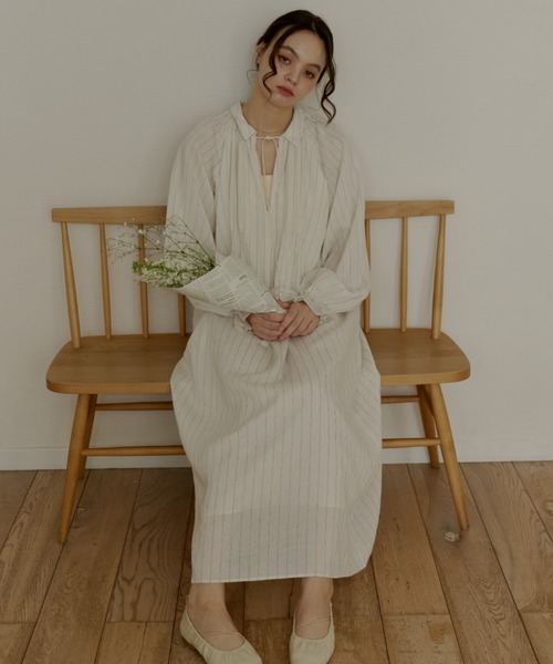 stripe onepiece/ストライプワンピース（ワンピース）｜OLUN（オルン