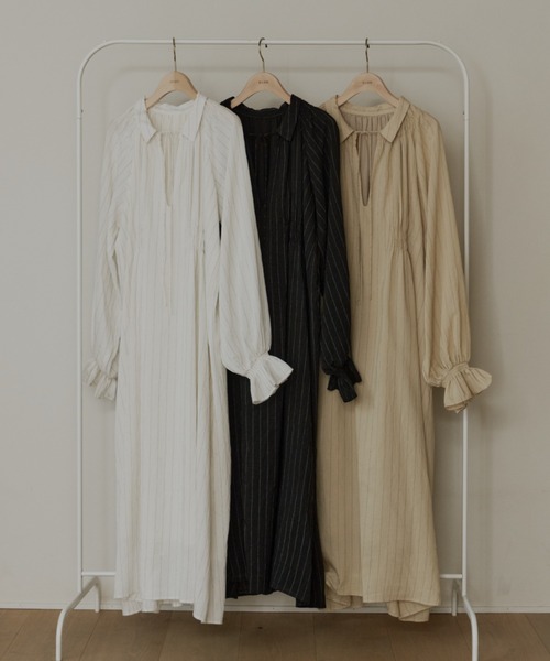 stripe onepiece/ストライプワンピース（ワンピース）｜OLUN（オルン