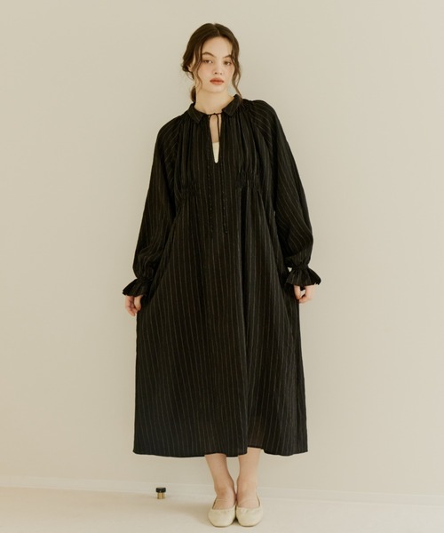 stripe onepiece/ストライプワンピース（ワンピース）｜OLUN（オルン