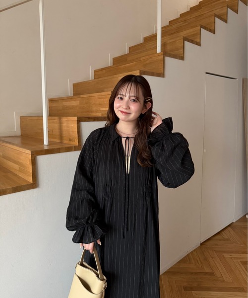 stripe onepiece/ストライプワンピース（ワンピース）｜OLUN（オルン