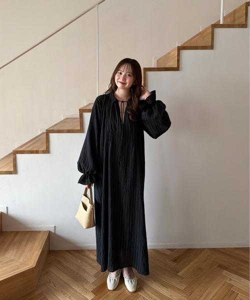 stripe onepiece/ストライプワンピース（ワンピース）｜OLUN（オルン