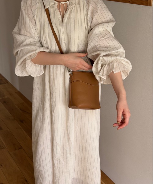 OLUN（オルン）の「stripe onepiece/ストライプワンピース（ワンピース
