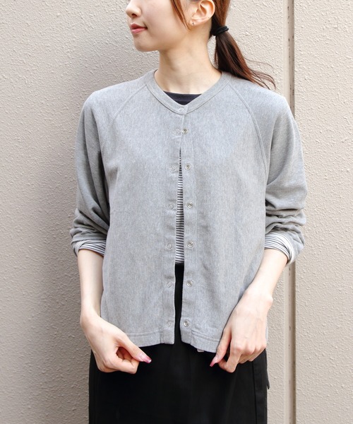 THE SHINZONE（ザ　シンゾーン）の「THE SHINZONE/シンゾーン　インレイカーディガン　INLAYED CARDIGAN　26SMSCU08（カーディガン/ボレロ・レディース・ネイビー/レッド/グレー・FREE）」の7枚目の写真