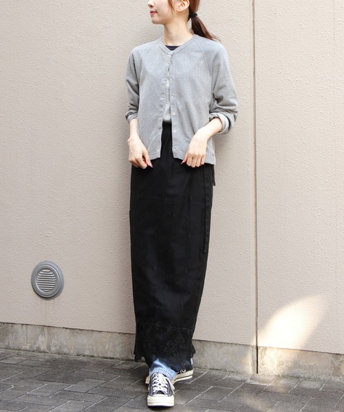 THE SHINZONE（ザ　シンゾーン）の「THE SHINZONE/シンゾーン　インレイカーディガン　INLAYED CARDIGAN　26SMSCU08（カーディガン/ボレロ・レディース・ネイビー/レッド/グレー・FREE）」の10枚目の写真