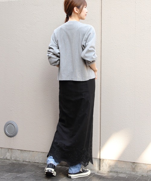 THE SHINZONE（ザ　シンゾーン）の「THE SHINZONE/シンゾーン　インレイカーディガン　INLAYED CARDIGAN　26SMSCU08（カーディガン/ボレロ・レディース・ネイビー/レッド/グレー・FREE）」の13枚目の写真