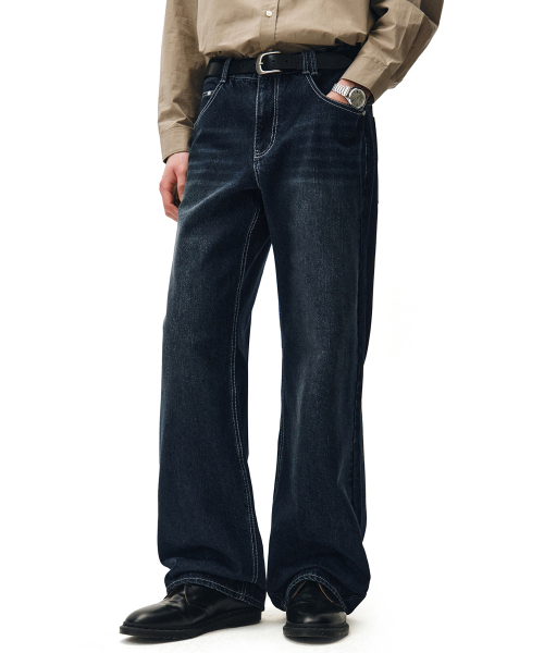 DECET(デケト)の「Mid Rise Wide Jeans DCPT027DBlueB(デニムパンツ・レディース・その他・26/28/30/32/34)」の11枚目の写真