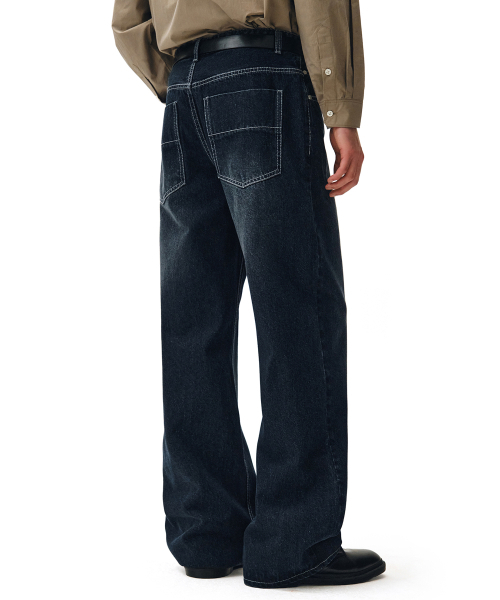 DECET(デケト)の「Mid Rise Wide Jeans DCPT027DBlueB(デニムパンツ・レディース・その他・26/28/30/32/34)」の5枚目の写真
