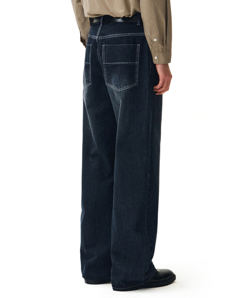 DECET(デケト)の「Mid Rise Wide Jeans DCPT027DBlueB(デニムパンツ・レディース・その他・26/28/30/32/34)」の8枚目の写真