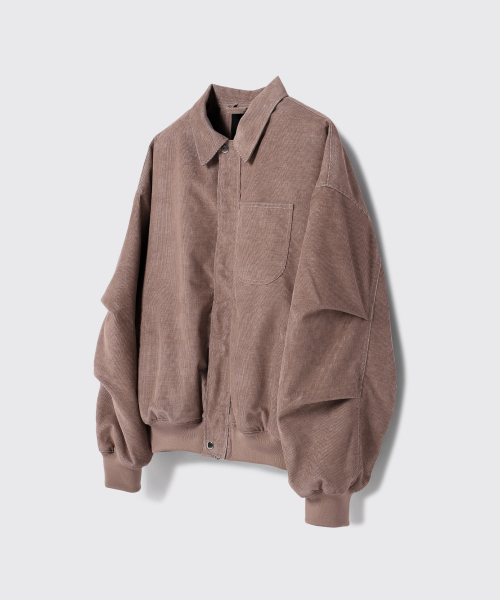 eastserviceshop(イーストサービスショップ)の「ヴィンテージコーデュロイMA-1ジャンパー - モカベージュ(ブルゾン・レディース・ダークブラウン・SMALL/MEDIUM/LARGE)」の3枚目の写真