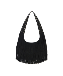 VOONT（ブント）の「Dust Trail Fringe Bag (BLACK)（ショルダーバッグ）」
