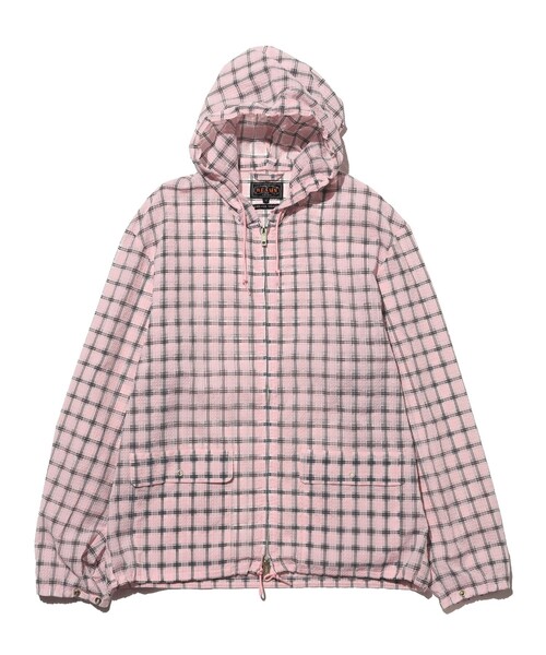 Swing Jacket Hoodie Nylon Airy Plaid（ナイロンジャケット）｜BEAMS