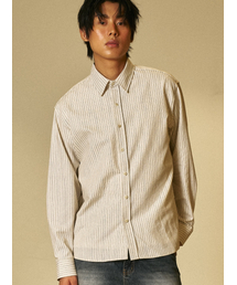 AMOU（アモウ）の「AMOU Multi stripe shirts BLACK（シャツ/ブラウス）」