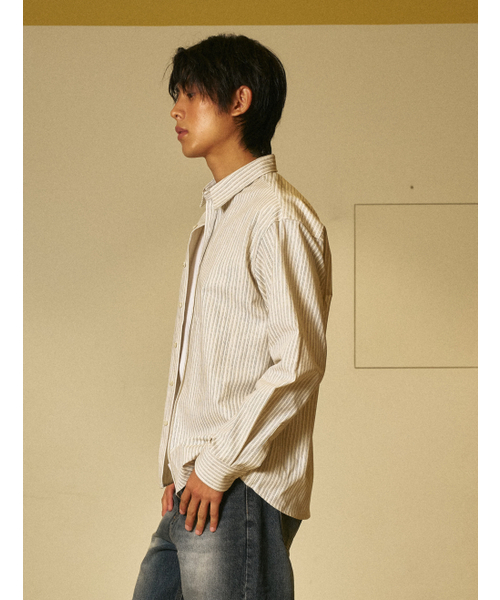 AMOU（アモウ）の「AMOU Multi stripe shirts BLACK（シャツ/ブラウス・レディース・その他・1/2/3）」の4枚目の写真