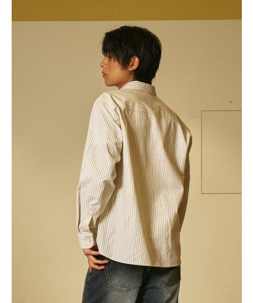 AMOU（アモウ）の「AMOU Multi stripe shirts BLACK（シャツ/ブラウス・レディース・その他・1/2/3）」の5枚目の写真