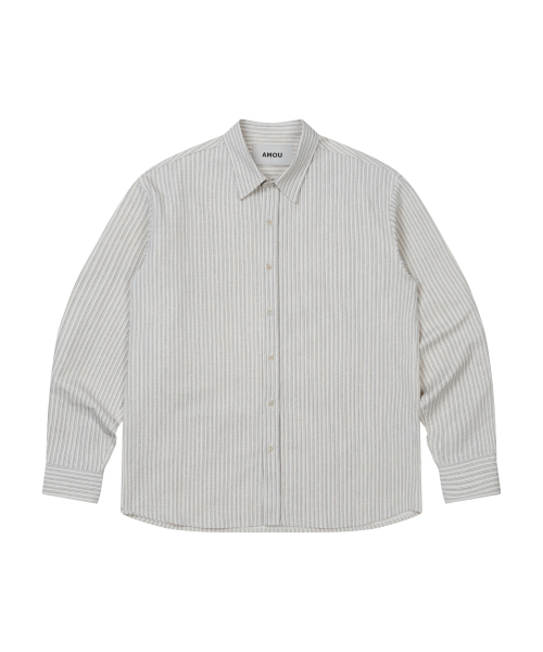 AMOU（アモウ）の「AMOU Multi stripe shirts BLACK（シャツ/ブラウス・レディース・その他・1/2/3）」の7枚目の写真