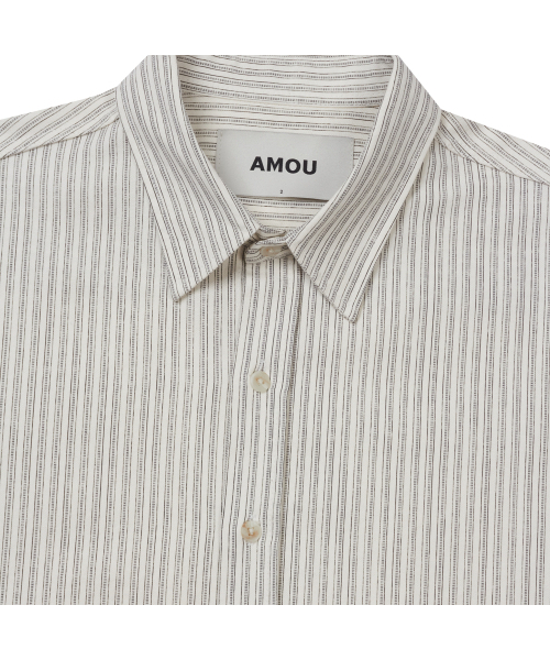 AMOU（アモウ）の「AMOU Multi stripe shirts BLACK（シャツ/ブラウス・レディース・その他・1/2/3）」の9枚目の写真